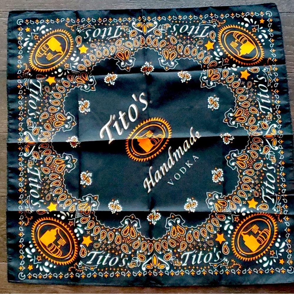 Tito’s vodka bandana scarf handkerchief
